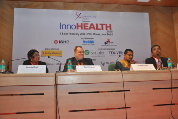 Gallery page - Panel Discussion on Learning from emerging and developed economies - in progress at InnoHEALTH 2016