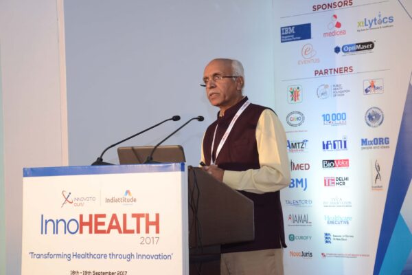 Dr Vijay Agarwal speaking in session 1 at InnoHEALTH 2017 Dr Vijay Agarwal speaking in session 1 at InnoHEALTH 2017