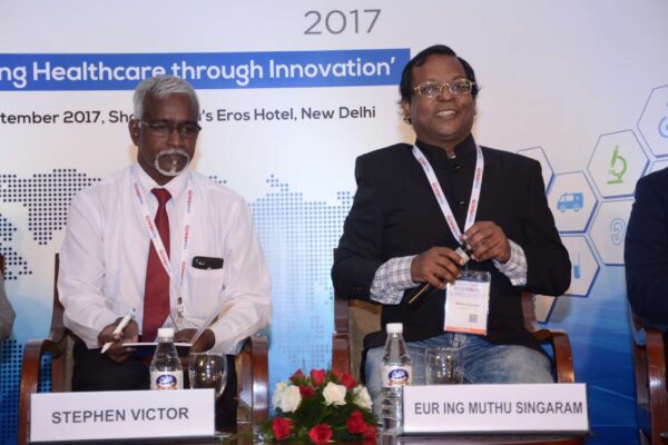 Stephen Victor and Eur Ing Muthu Singaram participate in session 3 at InnoHEALTH 2017 Stephen Victor and Eur Ing Muthu Singaram participating in session 3 at InnoHEALTH 2017