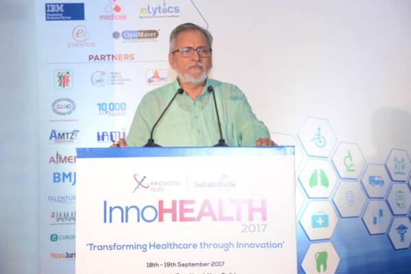 Dr Anil Kumar Gupta addressing the audience in inaugural session at InnoHEALTH 2017 Dr Anil Kumar Gupta addressing the audience in inaugural session at InnoHEALTH 2017
