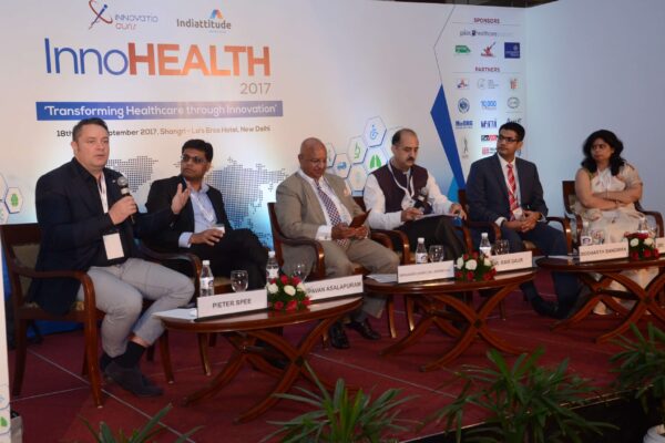 Panel Discussion of session 2 in progress at InnoHEALTH 2017 Panel Discussion of session 2 in progress at InnoHEALTH 2017