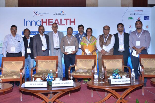 Group photo of jury and innovators at InnoHEALTH 2017 Group photo of jury and innovators at InnoHEALTH 2017