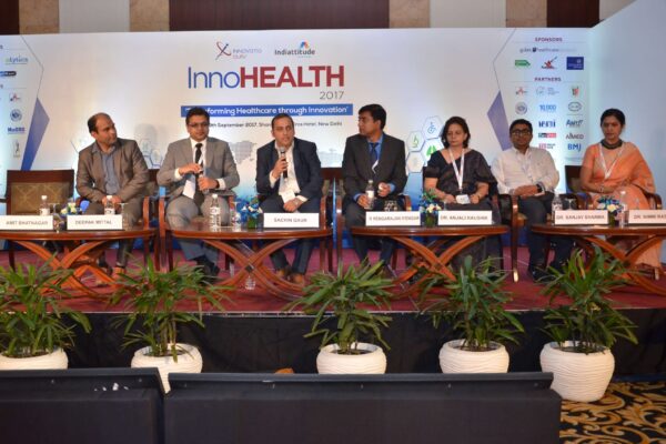Session on Challenges & Redefining Healthcare Landscape in progress at InnoHEALTH 2017 Session on Challenges & Redefining Healthcare Landscape in progress at InnoHEALTH 2017