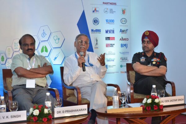 Dr D Prabhakaran, Dr SanjivKumar and Maj Gen Jagtar Singh participate in session 4 of InnoHEALTH 2017 Dr D Prabhakaran, Dr SanjivKumar and Maj Gen Jagtar Singh participate in session 4 of InnoHEALTH 2017