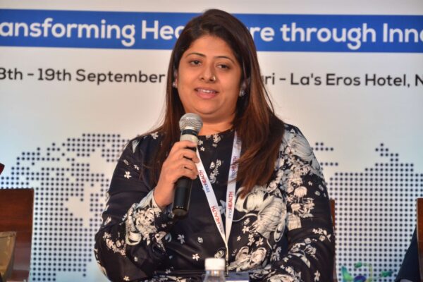 Prarthana Gandhi sharing her views in session 9 at InnoHEALTH 2017 Prarthana Gandhi sharing her views in session 9 at InnoHEALTH 2017