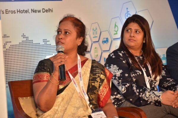 Sharda Balaji sharing her views in session 9 at InnoHEALTH 2017 Sharda Balaji sharing her views in session 9 at InnoHEALTH 2017
