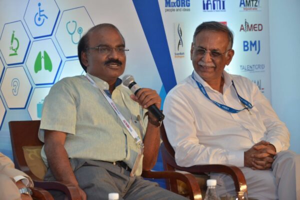 Dr D Prabhakaran interacting with the audience at InnoHEALTH 2017 Dr D Prabhakaran interacting with the audience at InnoHEALTH 2017
