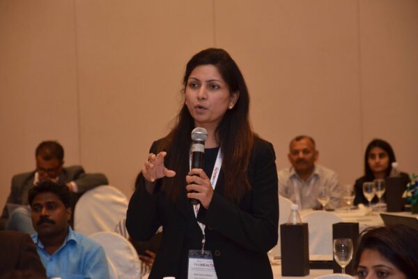 Dr Rahil Qamar Siddiqui from the audience interacting with the panel of session 8 at InnoHEALTH 2017 Dr Rahil Qamar Siddiqui from the audience interacting with the panel of session 8 at InnoHEALTH 2017