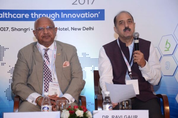 Brig(Hony) Dr Arvind Lal and Dr Ravi Gaur in session 2 at InnoHEALTH 2017 Brig(Hony) Dr Arvind Lal and Dr Ravi Gaur in session 2 at InnoHEALTH 2017