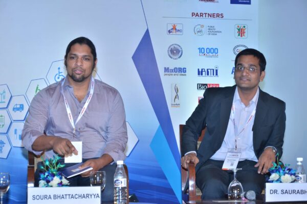 Soura Bhattacharrya and Saurabh Gupta as jury of Young Innovator award at InnoHEALTH 2017 Soura Bhattacharrya and Saurabh Gupta as jury of Young Innovator award at InnoHEALTH 2017