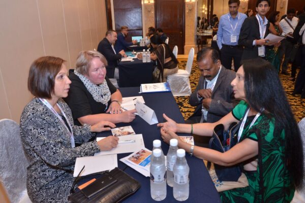 Katja and Marjatta from Turku University of Applied Sciences interacting with Dr S Venkataramanaiah from IIM Lucknow and Poornima Mittal from Sharda University Katja and Marjatta from Turku University of Applied Sciences interacting with Dr S Venkataramanaiah from IIM Lucknow and Poornima Mittal from Sharda University