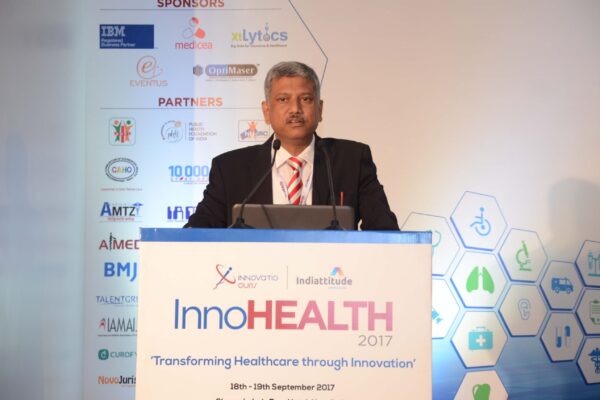 Partha Dey speaking in session 1 at InnoHEALTH 2017 Partha Dey speaking in session 1 at InnoHEALTH 2017