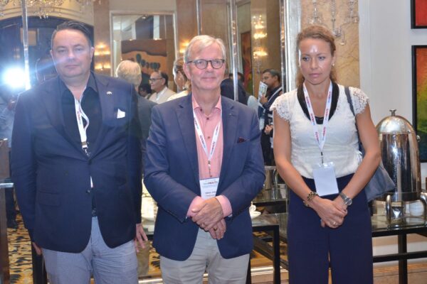 Pieter Spee, Hakan Jideus and Caroline Danielson at the start of B2B meetings at InnoHEALTH 2017 Pieter Spee, Hakan Jideus and Caroline Danielson at the start of B2B meetings at InnoHEALTH 2017