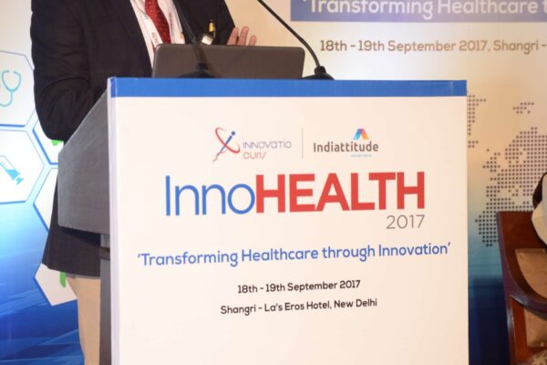 Surjeet Thakur speaking in session 1 at InnoHEALTH 2017 Surjeet Thakur speaking in session 1 at InnoHEALTH 2017