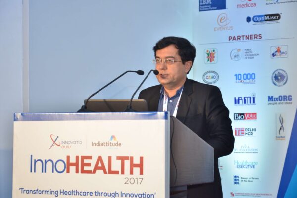 Dr Mukesh Taneja presenting his views in session 5 at InnoHEALTH 2017 Dr Mukesh Taneja presenting his views in session 5 at InnoHEALTH 2017