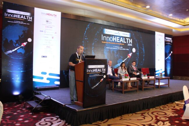 1. Sachin Gaur gives the valedictory at InnoHEALTH 2018 1. Sachin Gaur gives the valedictory at InnoHEALTH 2018