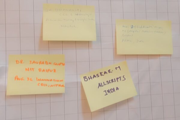 2. Partcipants of the master class for improving care in hospitals using lean jot their information at InnoHEALTH 2018 2. Partcipants of the master class for improving care in hospitals using lean jot their information at InnoHEALTH 2018