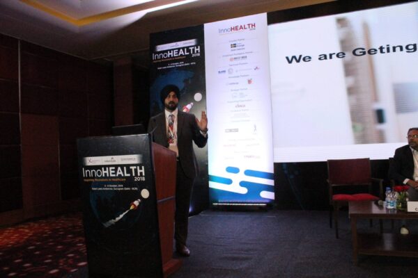 3. Amarjeet Singh Tak speaks in session of Innovations for hospitals at InnoHEALTH 2018 3. Amarjeet Singh Tak speaks in session of Innovations for hospitals at InnoHEALTH 2018