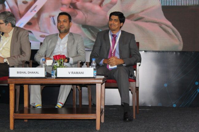 3. Bishal Dhakal and Viadyanathan Ramani at session on Achieving universal health coverage, insurance led innovations and AYUSH at InnoHEALTH 2018 3. Bishal Dhakal and Viadyanathan Ramani at session on Achieving universal health coverage, insurance led innovations and AYUSH at InnoHEALTH 2018