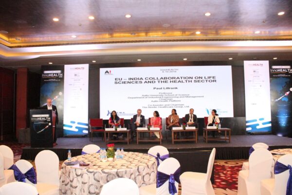 3. Prof Paul Lillrank gives the keynote address at InnoHEALTH 2018 - India EU collaboration in health sector - Startup opportunities and challenges 3. Prof Paul Lillrank gives the keynote address at InnoHEALTH 2018 - India EU collaboration in health sector - Startup opportunities and challenges
