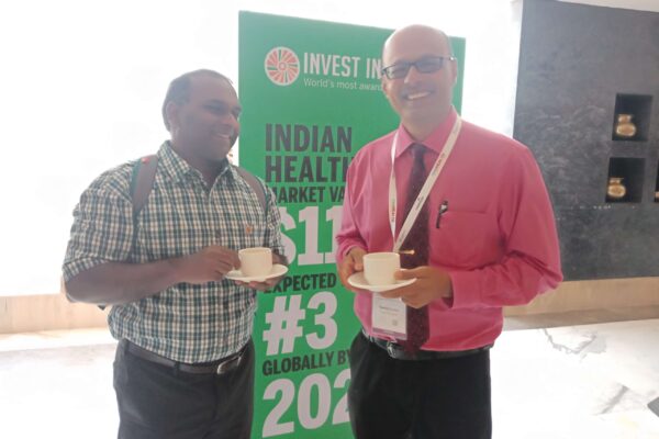 7. Participants share a light moment at InnoHEALTH 2018