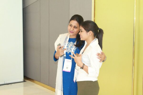 Akansha John and Mansi Dabola enjoying the moment at InnoHEALTH 2019 Akansha John and Mansi Dabola enjoying the moment at InnoHEALTH 2019
