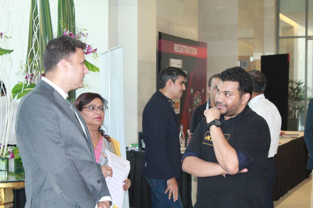 Amit Saroj, Nishtha Bindal and Clarion Smith discussing at InnoHEALTH 2019 Amit Saroj, Nishtha Bindal and Clarion Smith discussing at InnoHEALTH 2019
