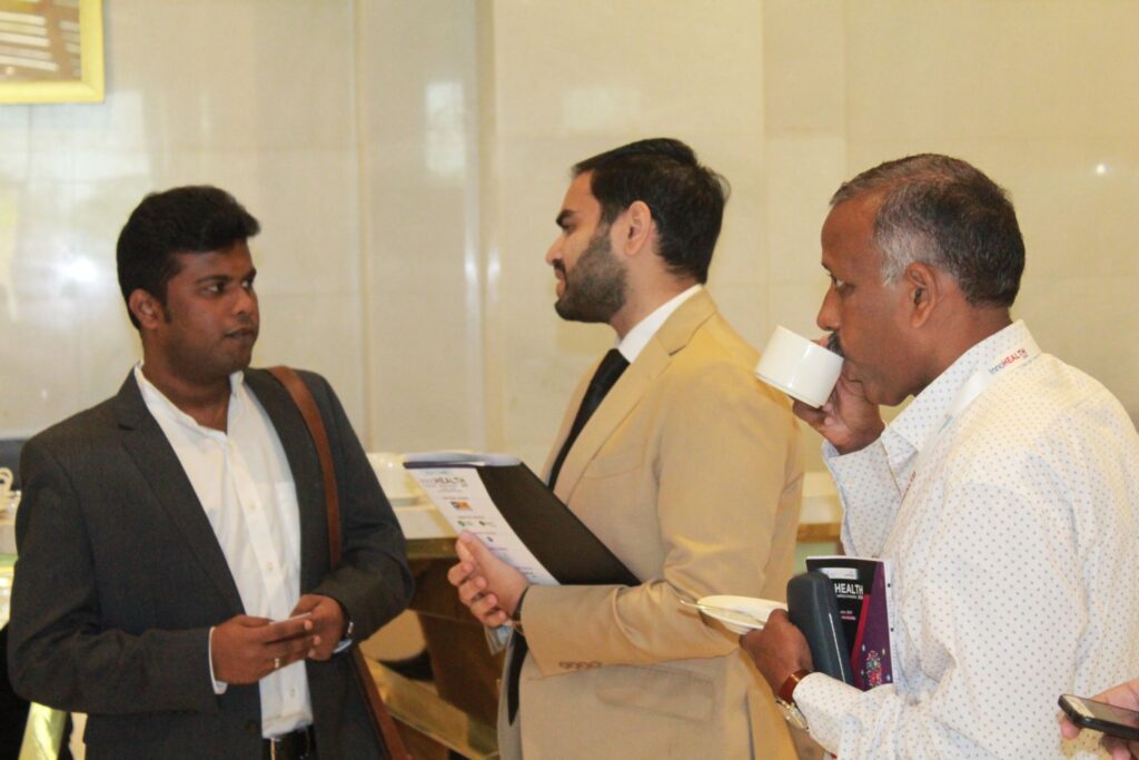 Arjun Dang and Prof. S. Venkat at InnoHEALTH 2019 Arjun Dang and Prof. S. Venkat at InnoHEALTH 2019