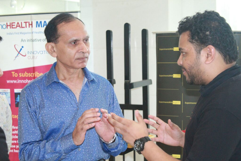 Brig. AK Tyagi and Clarion Smith Discussing at InnoHEALTH 2019 Brig. AK Tyagi and Clarion Smith Discussing at InnoHEALTH 2019