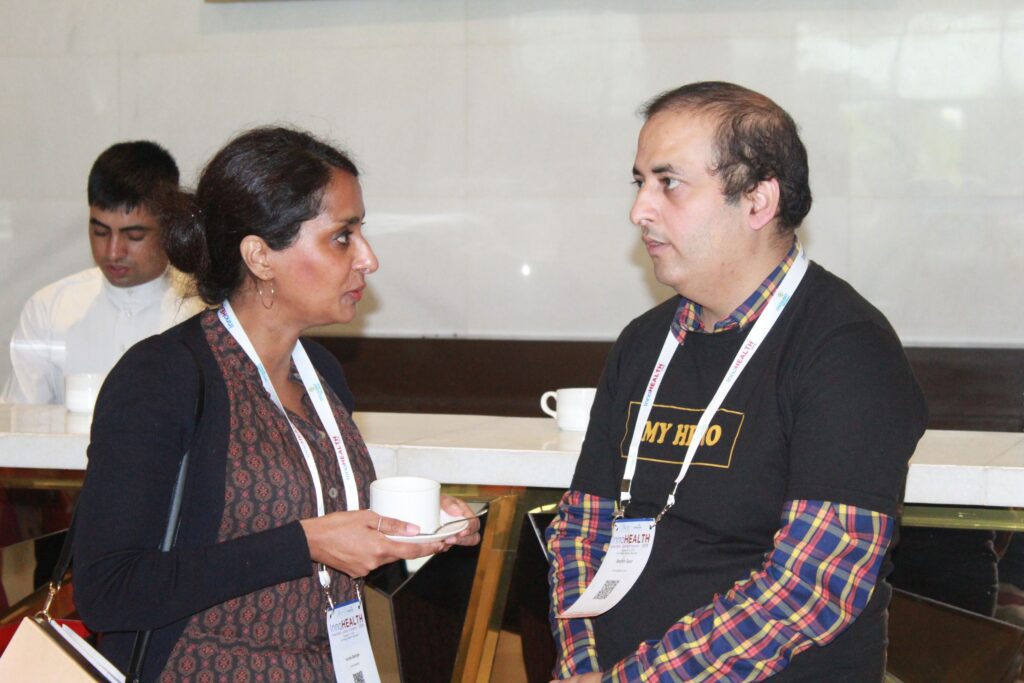 Dr. Annie George Chandy and Sachin Gaur at InnoHEALTH 2019 Dr. Annie George Chandy and Sachin Gaur at InnoHEALTH 2019