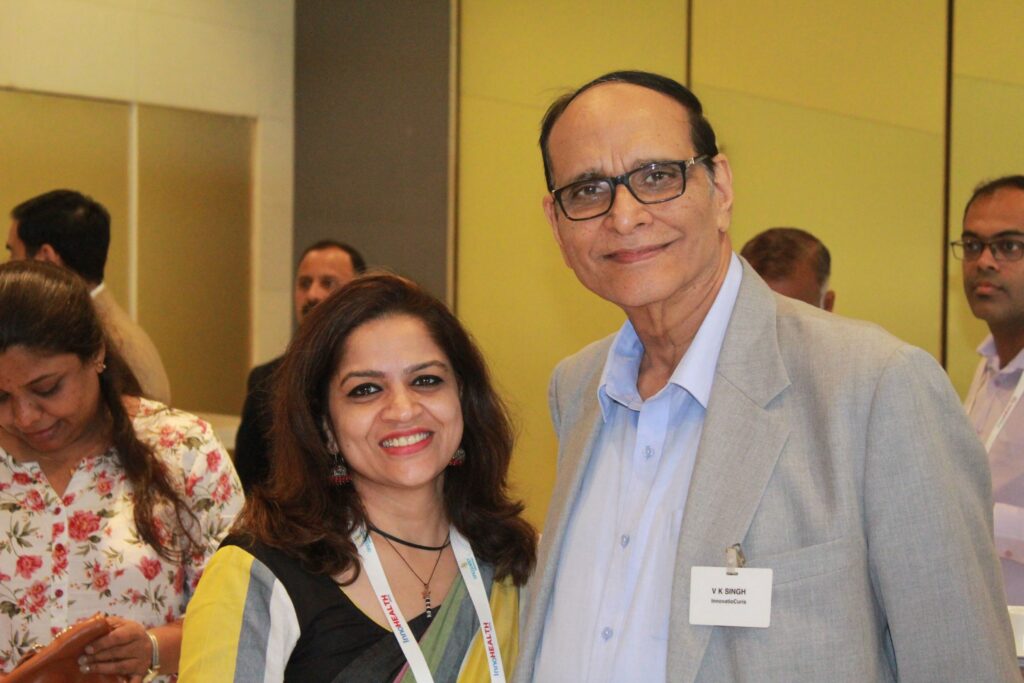 Dr. Shashikala and Dr. VK Singh at InnoHEALTH 2019 Dr. Shashikala and Dr. VK Singh at InnoHEALTH 2019