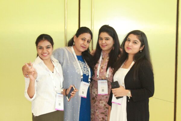 Mansi Dabola, Akansha John, Monika Bisht and Garima Chaudhary from Jamia Hamdard students at InnoHEALTH 2019 Mansi Dabola, Akansha John, Monika Bisht and Garima Chaudhary from Jamia Hamdard students at InnoHEALTH 2019