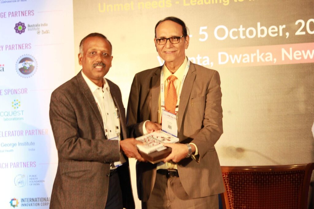Prof S Venkataramanaiah & Dr. V K Singh at Session 5, InnoHEALTH 2019 Prof S Venkataramanaiah & Dr. V K Singh at Session 5, InnoHEALTH 2019