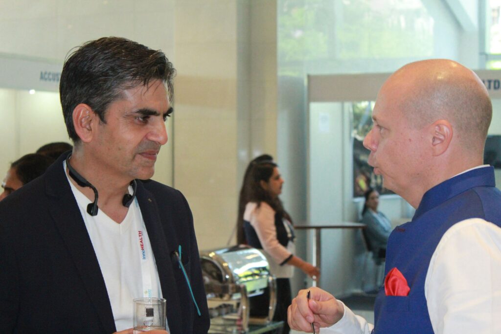 Satyendra Verma and Jukka Holappa at InnoHEALTH 2019 Satyendra Verma and Jukka Holappa at InnoHEALTH 2019