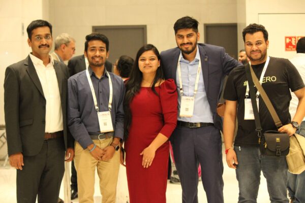 Saurabh Gupta, Chetan Bansiwal, Parthvee Jain, Dhruv Singh and Clarion Smith enjoying the moment at InnoHEALTH 2019 Saurabh Gupta, Chetan Bansiwal, Parthvee Jain, Dhruv Singh and Clarion Smith enjoying the moment at InnoHEALTH 2019