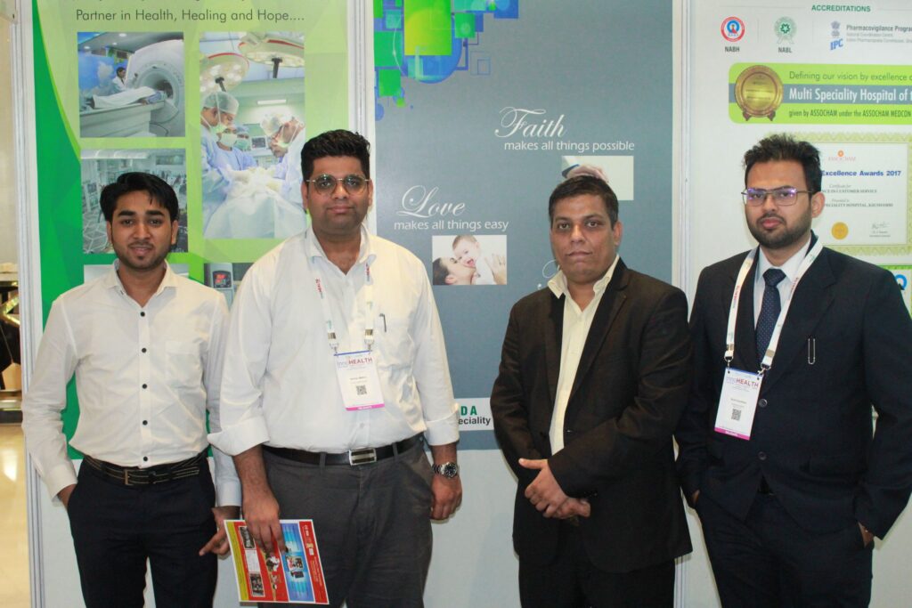 Sayyam Jain, Abhinav Mathur, Sanjay GAur and Rohit Chaudhary at InnoHEALTH 2019 Sayyam Jain, Abhinav Mathur, Sanjay GAur and Rohit Chaudhary at InnoHEALTH 2019