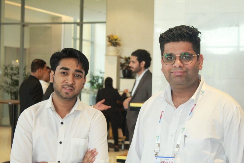 Sayyam Jain and Abhinav Mathur at InnoHEALTH 2019 Sayyam Jain and Abhinav Mathur at InnoHEALTH 2019