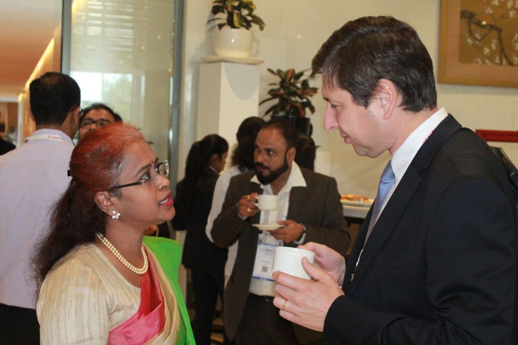 Sharda Balaji and Filipe Assoreira at InnoHEALTH 2019 Sharda Balaji and Filipe Assoreira at InnoHEALTH 2019