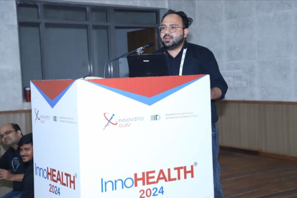 Sandeep presenting at Young Innovator_s Award at InnoHEALTH 2024-2 Sandeep presenting at Young Innovator_s Award at InnoHEALTH 2024-2