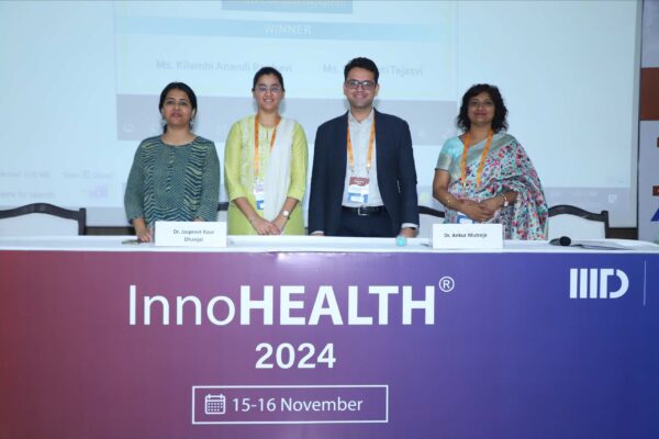 11. Dr. Sarah Iqbal Hyder, Dr. Jasprit Kaur Dhanjal, Dr. Ankit Mutreja and Dr. Tanu Jindal in Climate Change panel at InnoHEALTH 2024 11. Dr. Sarah Iqbal Hyder, Dr. Jasprit Kaur Dhanjal, Dr. Ankit Mutreja and Dr. Tanu Jindal in Climate Change panel at InnoHEALTH 2024