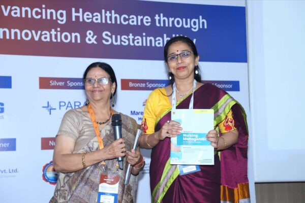 13. Dr. Urmila Bharadwaj at book launch in the Nurses as transformative leaders session at InnoHEALTH 2024-2 13. Dr. Urmila Bharadwaj at book launch in the Nurses as transformative leaders session at InnoHEALTH 2024-2
