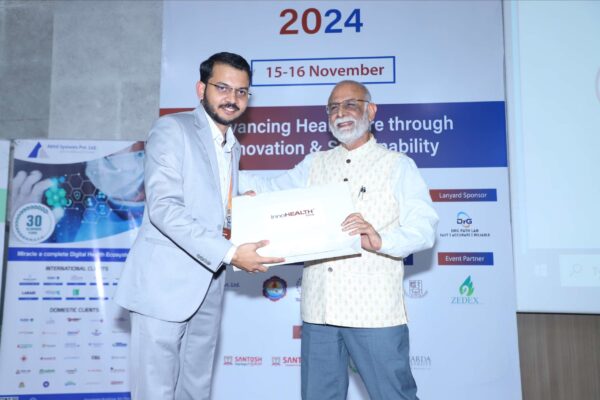 16. Dr. Hara Prasad Mishra presenting memento of appreciation to Prof. Dr. Sanjiv Kumar Gupta at InnoHEALTH 2024 16. Dr. Hara Prasad Mishra presenting memento of appreciation to Prof. Dr. Sanjiv Kumar Gupta at InnoHEALTH 2024