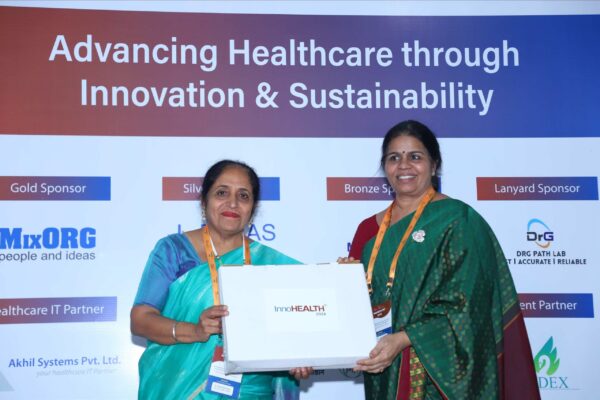 16. Dr. Raminder Kalra presenting memento of appreciation to Capt. Indira Rani in Nurses as Transformative Leaders session ar InnoHEALTH 2024 16. Dr. Raminder Kalra presenting memento of appreciation to Capt. Indira Rani in Nurses as Transformative Leaders session ar InnoHEALTH 2024