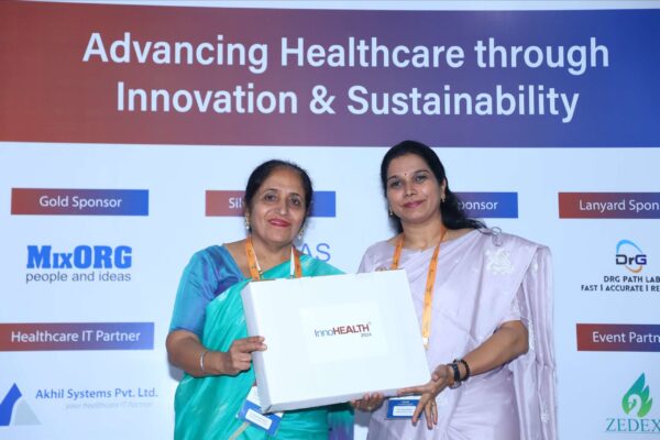 18. Dr. Raminder Kalra presenting memento of appreciation to Prof. Lavanya Nandan in Nurses as Transformative Leaders session ar InnoHEALTH 2024 18. Dr. Raminder Kalra presenting memento of appreciation to Prof. Lavanya Nandan in Nurses as Transformative Leaders session ar InnoHEALTH 2024