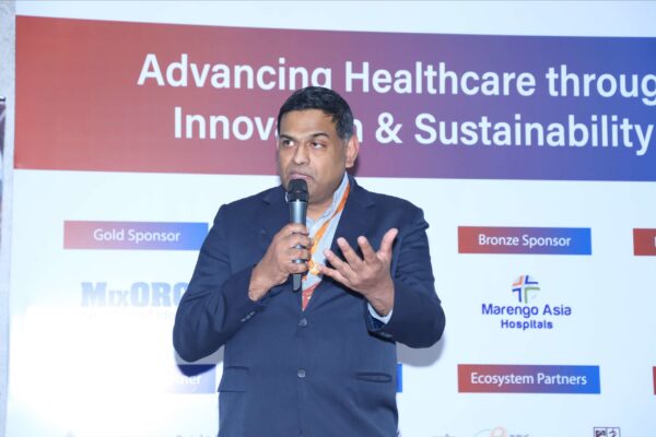 4. Ganesh Gopalan from Gnani.ai speaking at the Large Language Models in Healthcare Delivery panel at InnoHEALTH 2024-4 4. Ganesh Gopalan from Gnani.ai speaking at the Large Language Models in Healthcare Delivery panel at InnoHEALTH 2024-4
