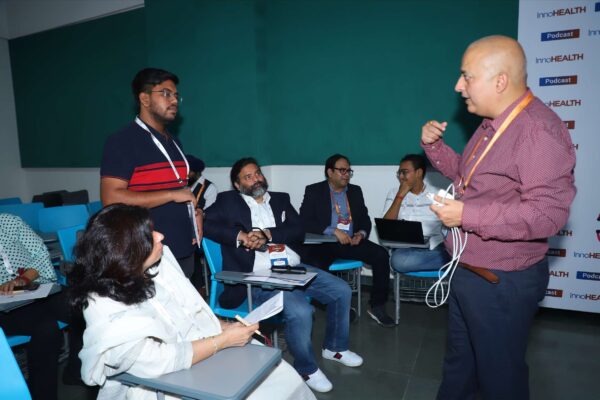 Participants of the workshop on building conversational AI at InnoHEALTH 2024-2