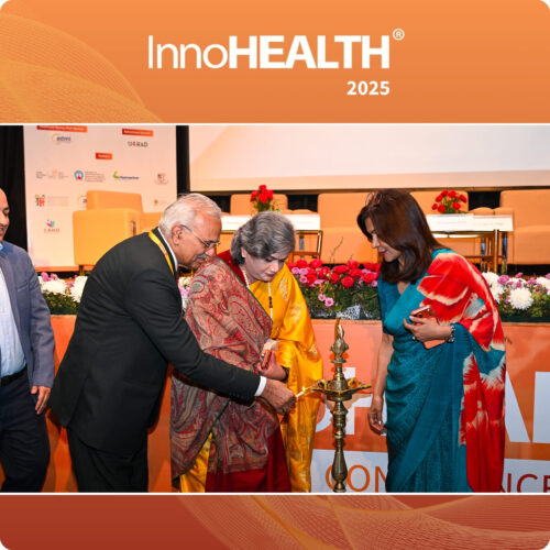 Dr. Devlina Chakravarty, Dr. Upasana Arora and Dr. Girdhar J Gyani lighting the lamp