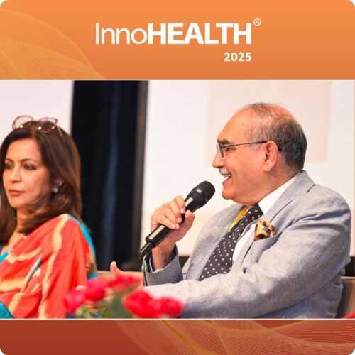 Dr. Harsh Mahajan putting his point during the Inaugural Session – The Resilient Health Future