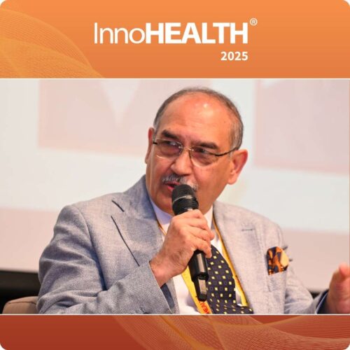 Dr. Harsh Mahajan speaking during the Inaugural Session – The Resilient Health Future
