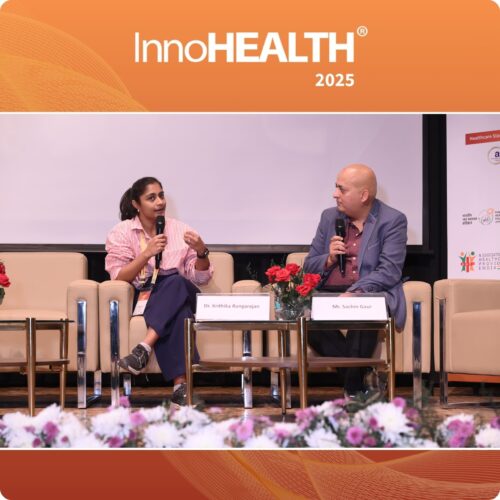 Dr. Krithika Rangarajan is speaking during Building Healthcare AI For India